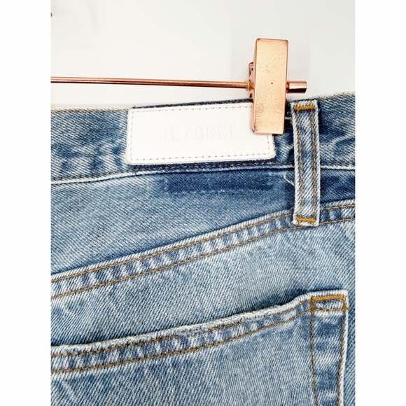 RE/DONE 70s Stove Pipe Jeans in Favorite Bleu Size 29 - Picture 4 of 8